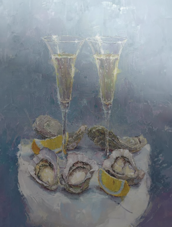 Lana Okiro Champagne and Oysters